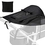 Universal Kinderwagen Sonnensegel,mit UV Schutz 50+ und Wasserdicht,Sonnensegel kinderwagen,verstellbarer Kinderwagen Sonnenschutz,Verstellbar Sonnenschutz für Kinderwagen Buggy(schwarz)