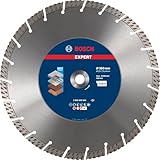 Bosch 1x EXPERT Multi Material Diamanttrennscheiben (für Beton, Stahlbeton, Ø 350 mm, Professional Zubehör Tischkreissäge, Benzinsäge)