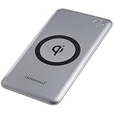 Intenso 7343531 Powerbank WPD10000, externes Ladegerät mit Wireless Charging, Power Delivery und Quick Charge (10000mAh, geeignet für Qi-fähige Smartphone/Tablet PC) Silber