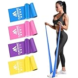 Flintronic 4PCS Fitnessbänder, 2M Lang Widerstandsbänder