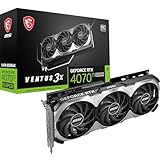 MSI GeForce RTX 4070 Ti SUPER 16G Ventus 3X OC Grafikkarte, NVIDIA RTX 4070 Ti SUPER, 16 GB GDDR6X Speicher, 21Gbps, PCIe 4.0, DLSS3.5