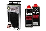 Zippo Handwärmer Premium Set Taschenwärmer schwarz groß 12 Stunden Laufzeit + 2 x Benzin