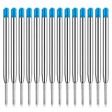 Collazoey 14 Stück Kugelschreiberminen Großraumminen,Kompatible Set Minen,Metall Ersatzminen für das G2-Format,1,0mm Strichstärke M,Schreibfarbe (Blau)