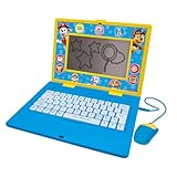 Lexibook, Paw Patrol, Zweisprachiger und pädagogischer Laptop Deutsch/Englisch, Spielzeug für Kinder, 170 Aktivitäten zum Lernen, Spiele und Musik, großer Bildschirm, Blau/gelb, JC599PAi3