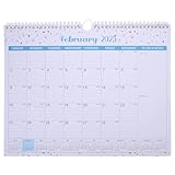 SHINEOFI 2024–2025 Akademischer Wandkalender 2024–2025 18-Monatskalender Papier-Monatsplaner Hängekalender Für Büro Zuhause Planung Organisation Blau