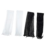 SAFIGLE 2 Paar Sonnenschutz Armstulpen Armschutzhüllen Elastische Armmanschette Sonnenbeständige Sportmanschette Schutzarmabdeckung Armschutzhüllen Armstulpen Für Damen