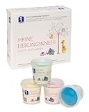 Feuchtmann MEINE LIEBLINGSKNETE | Knetset 4 x 150g | vegane glutenfreie Knete | Kinderknete ungiftig | Spielknete für kreatives Spielen ab 2 Jahren