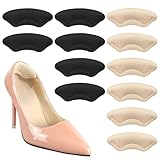 6 Paar Fersenpolster für zu Große Schuhe, Antirutsch Fersenschutz für Schuhe, Fersenkissen mit Einlagen aus Schwamm, Schuhpolster Fersenhalter, Hackenpolster Schuheinlagen Ferse für Damen & Herren