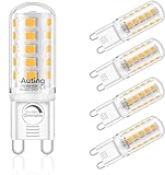Auting G9 LED Warmweiß Dimmbar, 2700K AC220-240V 4W Ersatz...