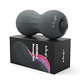 Maxgia Heizung Elektrisch Peanut Massageball mit 5 Modi, Faszienball für Triggerpunkt-Therapie, Tiefengewebs massage, Myofasziale Freisetzung und Sport Erholung(Grau)