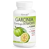 GARCINIA CAMBOGIA EXTRAFORTE 1200mg pro Tablette - 60 Tabletten - 100% PURE (720mg HCA pro Tablette) 100% NATURAL - ITALIENISCHES PRODUKT