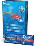 Ferrotone: Eisen in Wasser aus natürlicher Quelle, sehr gut aufnehmbar und verträglich, flüssig, 14 x 20ml Beutel