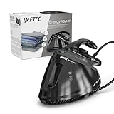 Imetec Energy Vapor | Bügeleisen mit Dampferzeuger, 6,5 BAR Pumpe, 400 g Dampfstoß, 2400 W, Fluid Ceramic Sohle, Bügelblock, Abschaltautomatik, Reinigungsvorrichtung, ECO-Technologie