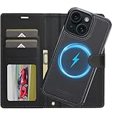 Ailicici für iPhone 14 Plus Hülle, 2-IN-1 Abnehmbare magnetische Hülle, Kabelloses Laden, Kartenfach Leder Case, Handyhülle RFID Klapphülle, Schutzhülle für iPhone 14 Plus Hülle