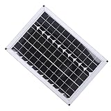 12-V-Solar-Tauchwasserpumpe, 20-W-Solarpanel-Brunnenpumpe mit 5 M Entladelift für Garten und Pool