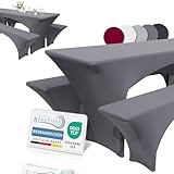 Beautissu Edles Stretchhussen Set 3tlg. Victoria -...