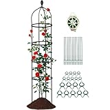 Garten Obelisken Für Kletterpflanzen - Metall Garten Spalier | 6ft Kletterpflanzenunterstützung | Einstellbare Höhe Metall Unterstützung Wachsen Bestände Für Bohnen Gurkenwachstum Für Gärten Hinterhof