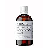 Nachtkerzenöl von wesentlich - 100ml Basisöl zur Pflege von Haut und Haar - 100% reines Öl (Oenothera biennis)