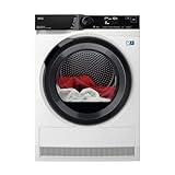 AEG Wärmepumpentrockner 8 kg, Testsieger der Stiftung Warentest 2025, Serie 9000: AbsoluteCarePlus Daunentrocknung, Punktgenaue Trockenergebnisse mit 3D-Scan Restfeuchteermittlung, TR9M75680