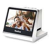 Bisofice Film Scanner, Diascanner, Negativscanner mit 5 Zoll LCD-Bildschirm, Integrierter 16GB Speicher, Konvertiert 135 Film(36 * 24mm)/126KPK /110 Film/Super8/ Monochrome/Slide in JPEG