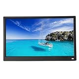15 Zoll Großer Digitaler Bilderrahmen mit Fernbedienung - Full HD 1080p IPS -Touchscreen, Wandmontierbare WLAN -Fotorahmen mit Cloud -Sharing, Wetterdisplay, für Heimdekoration