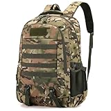 Rwigeboo Camouflage-Rucksack, Jagdrucksack mit großer Kapazität, leichte Outdoor-Sport-Angel-Campingtasche für Herren, Jagdrucksäcke für Herren