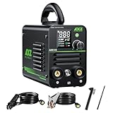 AIXZGLOBAL AIM145 Elektrodenschweißgerät 145A - 3 in 1 Mini MMA/Hand/Hebe WIG/Spool Elektroinverter-Schweißgerät mit LCD Display, Anti-Stick, 230 V