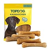 Top Dog Kauknochen, Kausnack für Hunde, 100% Rind, 12,5 cm (25 Stück)