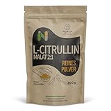 NUPA L-Citrullin Malat 2:1 Pulver, 300g, 60 Portionen, Geschmacksneutral, Premium Serie, inkl. Dosierlöffel