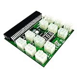 KLVN 1. 2V PCI-E 12/1 7X 6 Pins Power Adapter Server Stromversorgung Breakout Board für HP 1200W 750W PSU Server GPU BTC. Bergbau (Color : 12 x 6 pin)