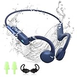 HIFI WALKER T10 Air Knochenschall Kopfhörer, IPX8 wasserdichte Kopfhörer Schwimmen Open-Ear Bluetooth 5.3 Sportkopfhörer, 32GB MP3 Player Unterwasser sportkopfhörer für Schwimmen Radfahrer Laufen