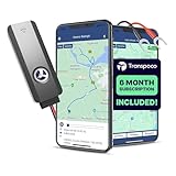 Transpoco 4G GPS Tracker, Real-time Tracking Device for Cars and Fleets, with Multi Alarm Features and Built-in 300mAh Battery, Car GPS Tracker UK Support, SIM & 6-Month Subscription Included (GS900)