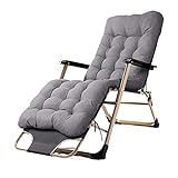 JYCCH Tragbarer Stahl-Liegestuhl, Metall-Liegestuhl, klappbarer Mittagspausenstuhl, Balkon, Zuhause, Freizeit, faul, Büro-Rückenlehne, tragbarer, atmungsaktiver Stuhl, Starke Tragfähigke