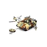 Sluban Klemmbausteine WWII - Mittlerer Deutscher Panzer [M38-B0859], Spielset, Klemmbausteine, Soldaten, mit Spielfigur, Army WWII, bunt, SL95719