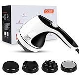 Cellulite Massagegerät Elektrisch Handmassagegerät - Elektrisches Handheld Massage Geräte Shiatsu Vibration Anti Cellulite Massager mit Wärmefunktion für Rücken Nacken Schultern Relax Muskel (C)