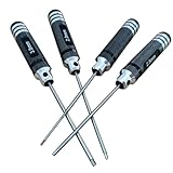 LinsyRC 4er-Pack Sechskant Schraubendreher Set 1,5mm 2,0mm 2,5mm 3,0mm Schraubendreherschlüssel RC Tool Kit für RC Car Helicopter Multi-Axis Carbon Fiber Quadcopter FPV Racing Frame