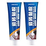 Kleber zum Abziehen und Aufkleben von Fliesen, Fliesenkleber, 2 Stück, 260 ml, robuster Kleber, manueller Quetschkleber, temperaturbeständige Keramik