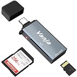 VANJA SD Kartenleser USB C, USB 3.0 Type-C zu Micro SD Karten Adapter, Speicherkartenleser für MicroSD, SDHC, SDXC, Kompatibel mit Laptop, PC, iPhone16/15, MacBook Pro/Air, iPad Pro, Android