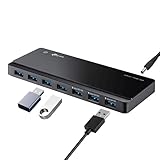 TP-Link UH700 USB 3.0 Hub mit Stromversorgung, 7-Port USB Verteiler & Splitter, idealer USB Adapter mehrfach für Windows, Mac, Chrome & Linux OS, mit Netzteil & EIN/Aus-Schalter