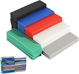 Abstandshalter Kunststoff 90 Stück 28 x 100 mm Unterlegplatten Kunststoff Verglasungsklötze Dauerhaft Unterlegplatten Distanzklötze Abstandhalter Fenster Fensterklötze (1-6 mm)