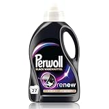 Perwoll Renew Black Waschmittel (27 Waschladungen), Feinwaschmittel reinigt sanft und erneuert dunkle Farben und Fasern, für alle dunklen Textilien, mit Dreifach-Renew-Technologie