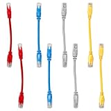 wellrun Cat6-Ethernet-Kabel-Set, 1 Gbit/s, High-Speed-Netzwerkkabel, 1000 Mbps, kurzes Patchkabel, mehrfarbig für PC, TV, Router, Gaming-Modem, 8-teilig