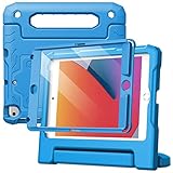 JETech Kinder Hülle für iPad Mini 5/4/3/2/1 (7,9 Zoll, Modell 2019/2015/2014/2013/2012) mit Eingebaut Schutzfolie, Stoßfest Ganzkörpe Griff Ständer Tablet Schutzhülle (Blau)