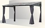 osoltus Alu Pavillon Terrassendach Toledo Hardtop 3x4m anthrazit
