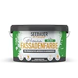 SEEBAUER diy Silikat-Fassadenfarbe Weiß 10L für Außen (No. 000 Weiß) Atmungsaktive Mineralfarbe für Fassaden - Geeignet für Putz, Mauerwerk und Beton