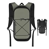 Dgkdek Wasserdichter Rucksackrucksack, wasserdichter Wanderrucksack, wasserdichter Trekkingrucksack, wasserdichter Camping-Rucksack, ergonomischer Rucksack für Rucksackreisen, Klettern, grau, Refer to