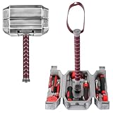 TOKKOT Thor Hammer Werkzeugkasten Set, Tägliche Reparatur Gefüllte Haushaltswerkzeug, Werkzeugkasten Set für DIY und Holzbearbeitung, Geschenke für Männer, Halloween Dekoration