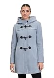 Gil Bret Damen Dufflecoat mit Kapuze 48, Bright Blue Melange