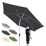 Doppler Sonnenschirm für den Garten SL-AZ Auto Tilt 330 cm...