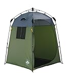 Lumaland Premium Duschzelt | Toilettenzelt für Indoor & Outdoor | Mobiles Umkleidezelt & Lagerzelt | Zelt für Tierfotografie | Ideal zum Campen, Festival & zum Angeln | Wasserdicht & Windfest [Grün]